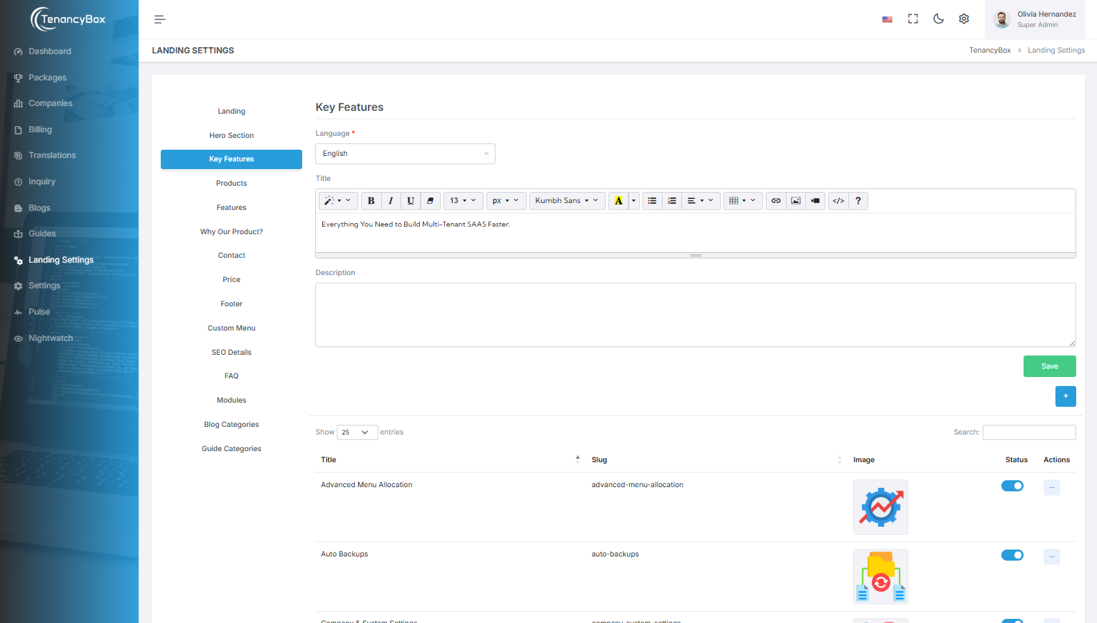 Key Features