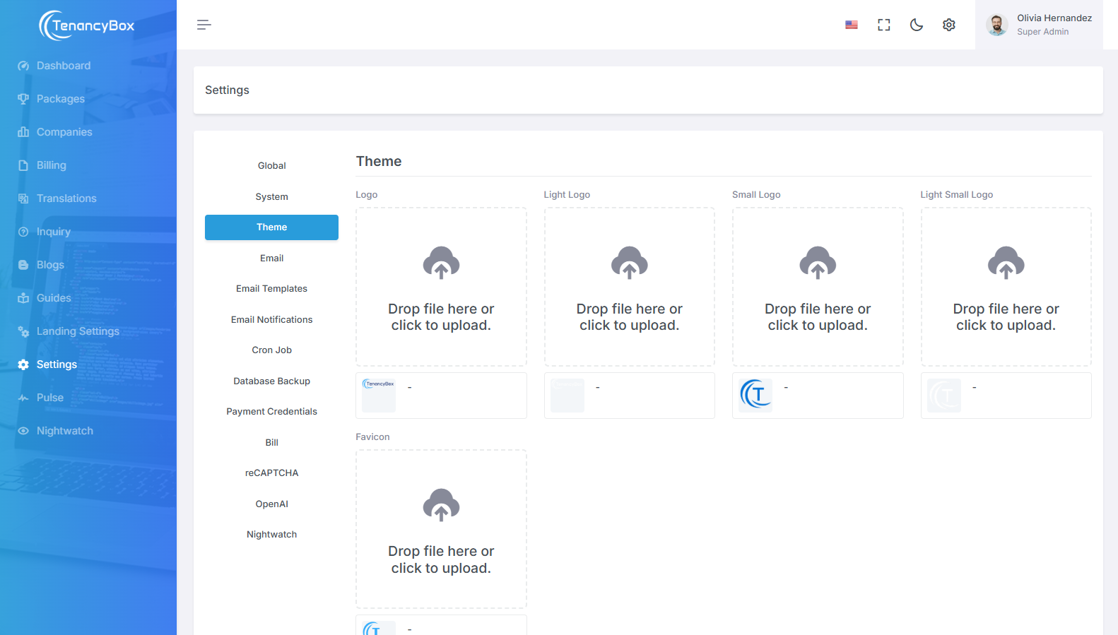Theme Settings